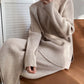 Women's Simple Vintage Split Hem Knit Set