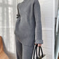 Women's Simple Vintage Split Hem Knit Set