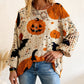 Women's Halloween Loose Fit Batwing Knit Sweater