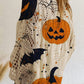 Women's Halloween Loose Fit Batwing Knit Sweater
