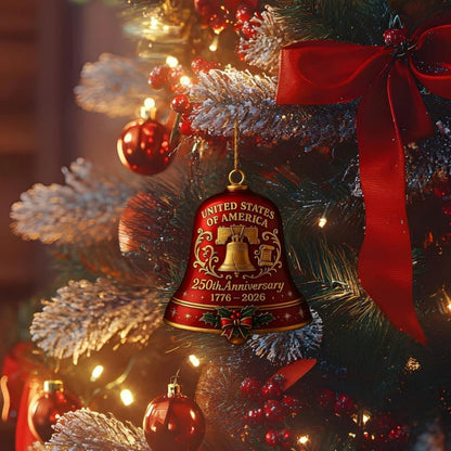 Anniversary Metal Bell Ornament