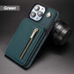 PU Leather RFID-blocking Zipper Wallet Phone Case for Phone