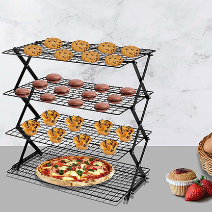 3/4-Tier Collapsible Cooling Rack for Baking