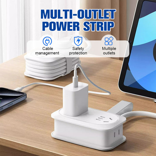 🏆Flash Sale⚡ 50K+ SOLD! 💥Compact Multi-Outlet Power Strip