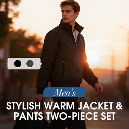 🎅Christmas Pre Sale 50% OFF🎁Men's Stylish Warm Jacket & Pants Two-Piece Set