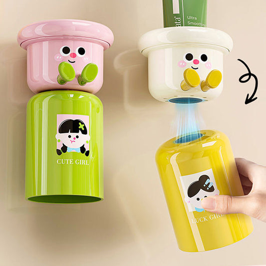Adhesive Toothbrush Holder with Magnetic Cup