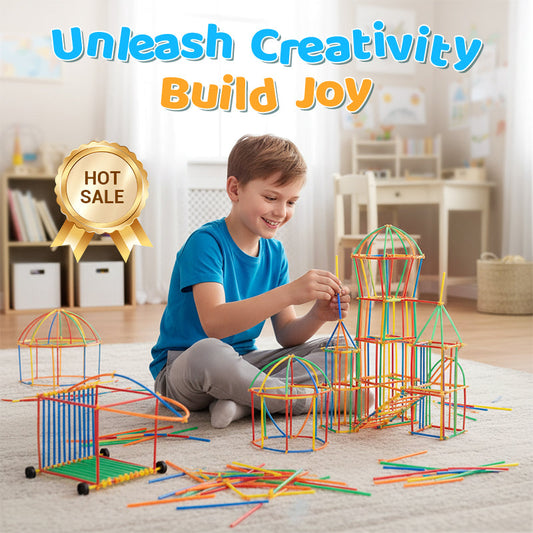 🎅Christmas Pre Sale 50% OFF🎁Flexible Straw Constructor Building Toy
