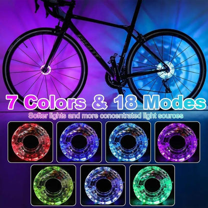 🚲 LED Cycling Wheel Hub Lights | Christmas SALE 52% OFF | Waterproof Spoke Lights for Night Safety | Perfect Gift for Bikers & Cycling Enthusiasts 🎄✨