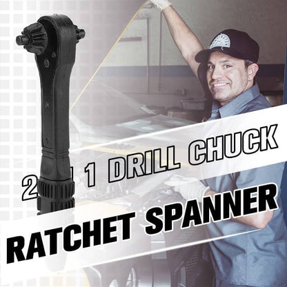 🔥Buy More Save More🔥2 in 1 Drill Chuck Ratchet Spanner