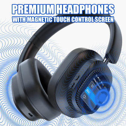 Premium Headphones with Magnetic Touch Control Screen
