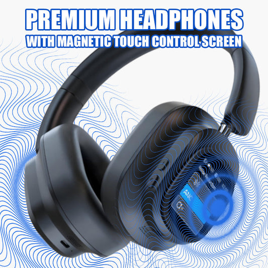 Premium Headphones with Magnetic Touch Control Screen