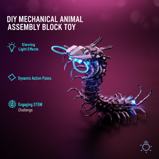 DIY Mechanical Animal Assembly Block Toy