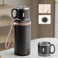 Stainless Steel Vacuum-Insulated Bottle with Lidded Cup