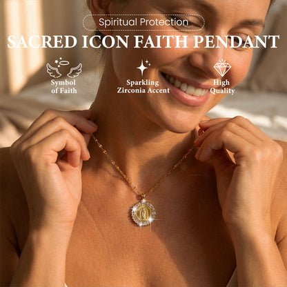 Sacred Icon Faith Pendant for Spiritual Protection