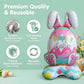🐰🎉3Giant 3D Standing Bunny Balloon Self-Supporting Festive Cheer🎁