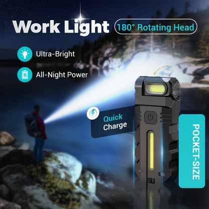 📢📢50% OFF!!⏰180° Rotating Head LED Work Light