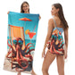 🏖️2-in-1 Printed Beach Towel Backpack