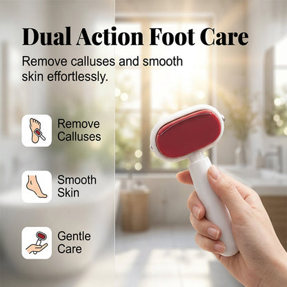 🦶 BUY 1 GET 1 FREE! 🏆 Double-Sided Foot Scraper for Callus – Stainless Steel, Dual Surface, Portable ✨