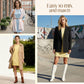 Women's Crew Neck Casual Loose T-Shirt Dress