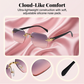 Rimless Rectangular Sunglasses for Men & Women