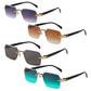 Rimless Rectangular Sunglasses for Men & Women