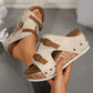 🔥Summer Promotion 50% OFF🔥 Women's Fashion Cutout Platform Wedge Sandals