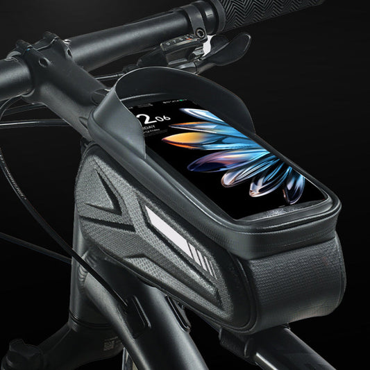Phone Front Waterproof Bicycle Frame Bag