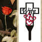 💖🎁Metal Cross Stake Insert Plaque for Cemetery Memorials
