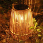 Solar Powered Rattan Lantern Light