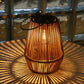 Solar Powered Rattan Lantern Light