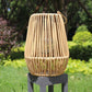 Solar Powered Rattan Lantern Light