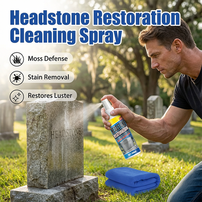 Headstone Cleaning & Restoration Spray – Remove Stains Instantly