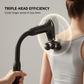Long-Handle Percussion Massager with 5 Heads