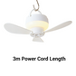 Rechargeable Hanging Fan with LED Night Light