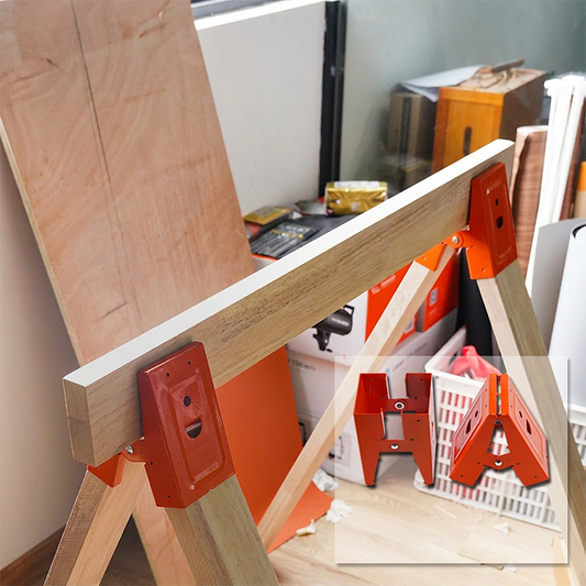 🛠️ LIMITED-TIME 50% OFF! ✨ Sawhorse Bracket – Heavy-Duty, Down Clamp, Anti-Slip, Steel ✨