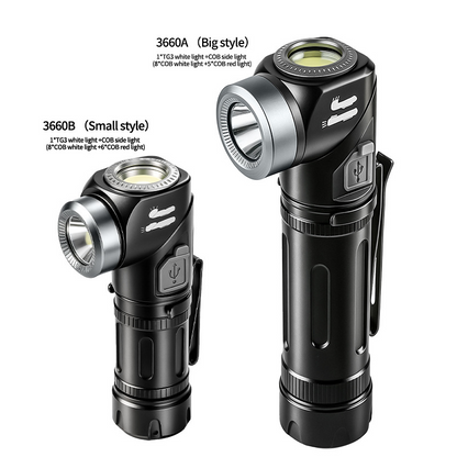 ⚡50% OFF LIMITED TIME!🔥90° Rotating LED Headlamp & Flashlight