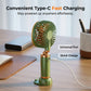 Rechargeable Floral Mini Fan with Stand Base