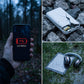 Solar Power Bank with LED Flashlight