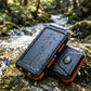 Solar Power Bank with LED Flashlight
