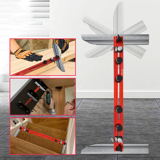 Adjustable Aluminum Alloy Stair Tread Template Tool