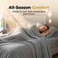 Breathable Solid Color Cooling Bed Sheet Set