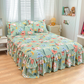🥳SUMMER HOT SALE💞3-Piece Ruffled Bed Skirt Set