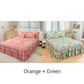 🥳SUMMER HOT SALE💞3-Piece Ruffled Bed Skirt Set