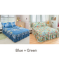 🥳SUMMER HOT SALE💞3-Piece Ruffled Bed Skirt Set