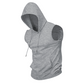 🔥 Sleeveless Hooded Sports Top💧 Moisture-wicking · Quick-drying and friction-resistant🧢 Hooded for sun protection and wind resistance · 🏋️ Perfect for weightlifting, running, or casual wear