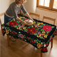 🏆Limited Time 60% Off! 💥Mexican Floral Tablecloth with Scalloped Edge