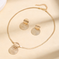 💎 50% OFF NOW! ✨ Modern Chic Necklace & Earring Set – Gold finish, geometric design & lightweight – perfect for daily elegance or gifting – includes matching pieces for a polished look 💫