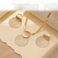 💎 50% OFF NOW! ✨ Modern Chic Necklace & Earring Set – Gold finish, geometric design & lightweight – perfect for daily elegance or gifting – includes matching pieces for a polished look 💫