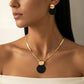 💎 50% OFF NOW! ✨ Modern Chic Necklace & Earring Set – Gold finish, geometric design & lightweight – perfect for daily elegance or gifting – includes matching pieces for a polished look 💫