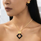 💎 50% OFF NOW! ✨ Modern Chic Necklace & Earring Set – Gold finish, geometric design & lightweight – perfect for daily elegance or gifting – includes matching pieces for a polished look 💫